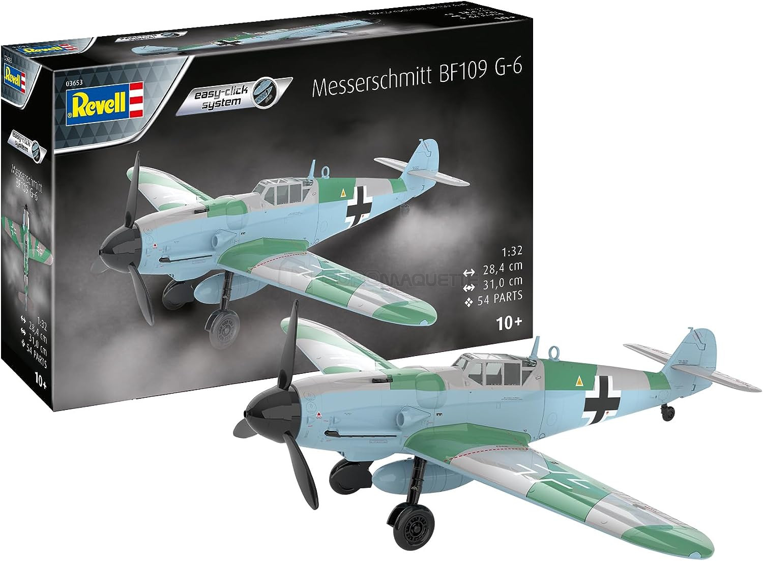 Maquette plastique Revell - Bf-109 G-6 Easy Click - Maquette plastique